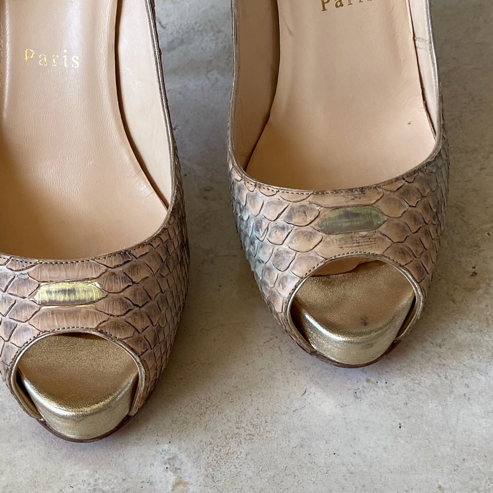 Christian Louboutin Python Very Prive Pumps - image 7